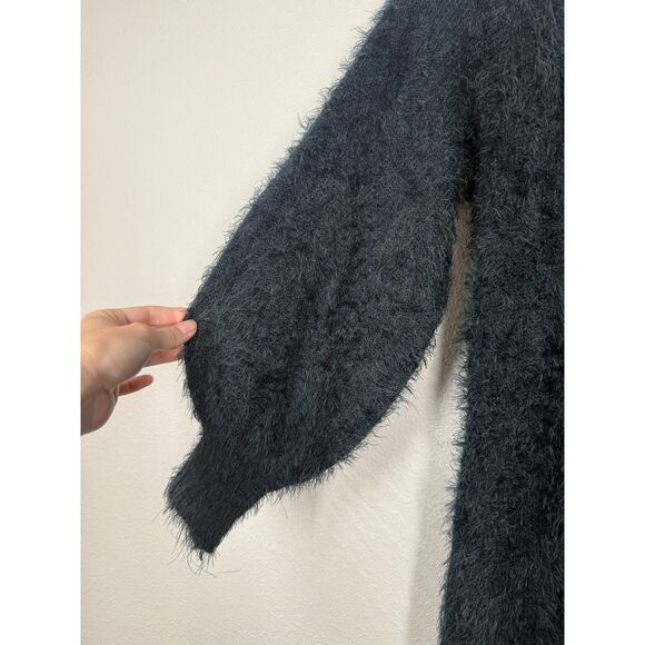 Wednesday's Girl Eyelash Midi Sweater Dress Womens Sz XS Fairy Grunge Witchy - Picture 2 of 8